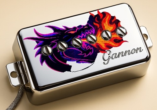 Flaming Dragon Black Light P90 Pickup